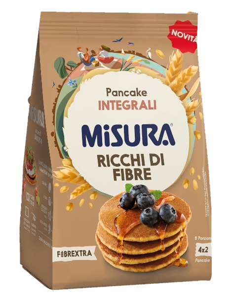 MISURA FIBRE EXTRA WHOLEMEAL PANCAKES READY 200 GR (8 in a box)