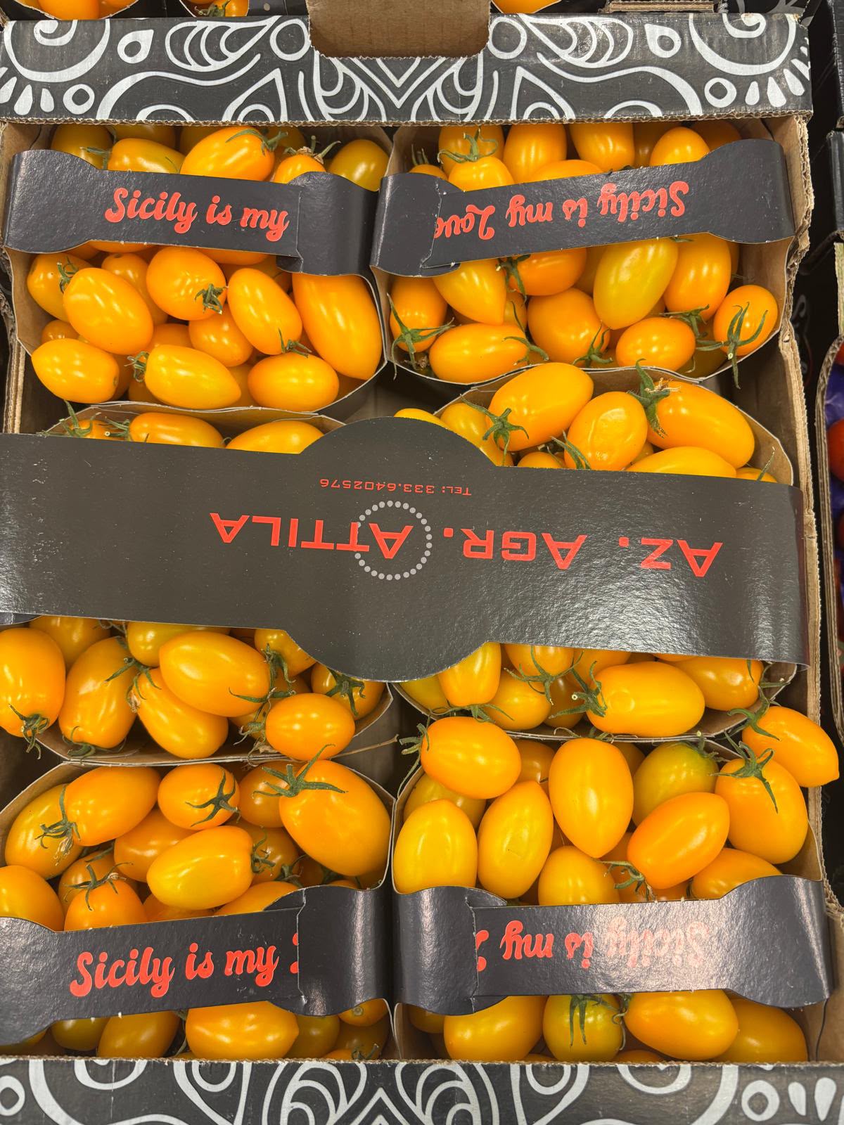 FRESH VEGETABLES TOMATO BABY PLUM YELLOW £10.68 AL KG (APPROX 5.2 KG) - ONLY LONDON AREA