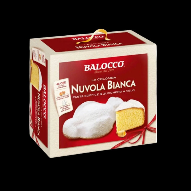 BALOCCO COLOMBA NUVOLA BIANCA WITHOUT CANDIED FRUIT 750 GR (18 in a box)