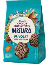 MISURA PRIVOLAT BISCOTTI COCOA AND PUFFED RICE 290 GR (12 in a box)