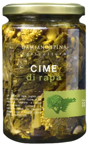 SPINA AGRICOLTURA CIME DI RAPA IN OIL 330 GR (6 in a box)