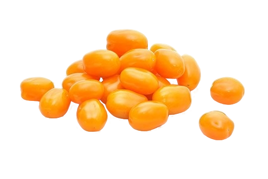 FRESH VEGETABLES TOMATO BABY PLUM ORANGE £6.87 AL KG (APPROX 4.8 KG) - ONLY LONDON AREA