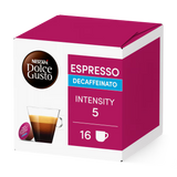 NESCAFE' COFFEE CAPSULES DOLCE GUSTO ESPRESSO DEK X16 240 GR (6 in a box)