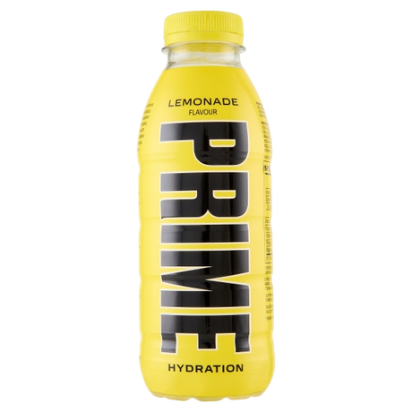 PRIME ENERGY DRINK HYDRATION YELLOW LEMONADE PET 500 ML (12 in a box)