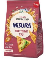 MISURA PROTEIN SFOGLIE CRACKERS WITH CHIA SEEDS 170 GR (10 in a box)
