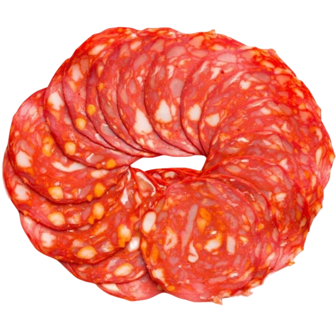 SERRANO SALAME CHORIZO EXTRA VELA SLICE (APPROX. 2 KG)