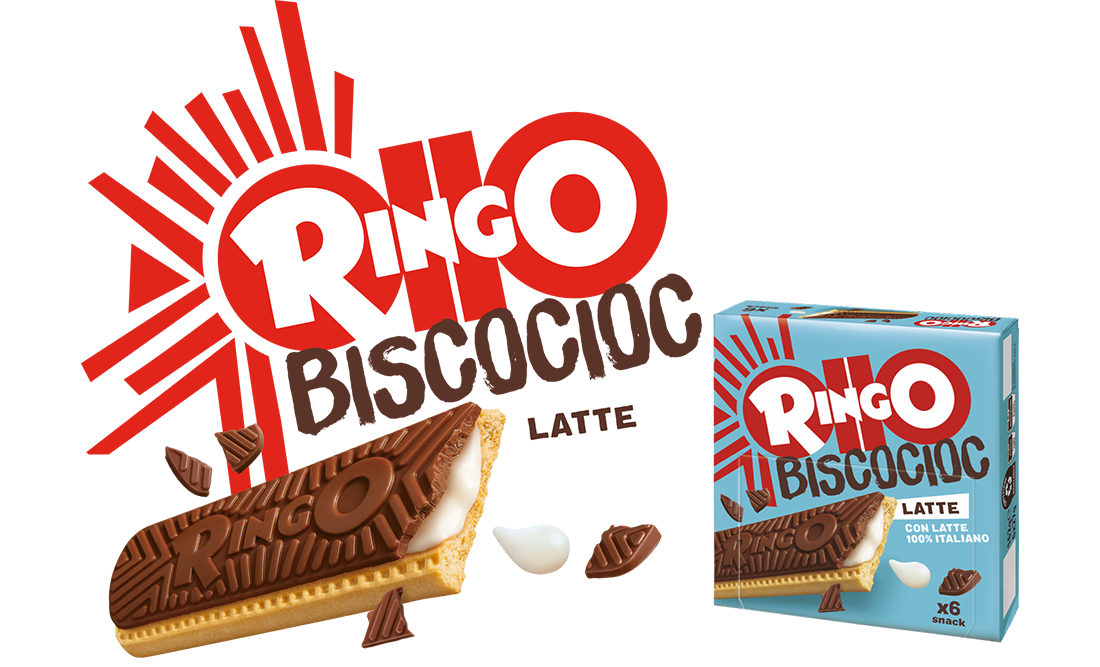 PAVESI RINGO BISCOTTI BISCOCIOC MILK X6 162 GR (12 in a box)