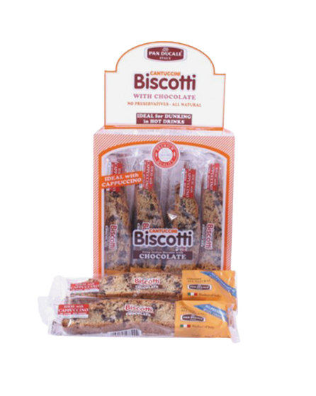 PAN DUCALE EXPO BISCUITS CANTUCCINI CHOCOLATE 36 GR X24 (1 in a box)