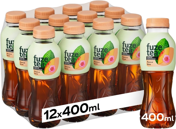 FUZETEA TEA PEACH SUGAR FREE PET 400 ML (12 IN A BOX)