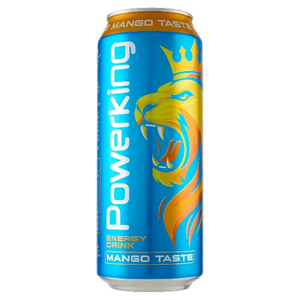 POWERKING ENERGY DRINK MANGO CANS 500 ML (12 in a box)