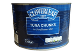 CLOVERLEAF TUNA CHUNKS IN SUNFLOWER OIL 1.7 KG (1 IN A BOX)