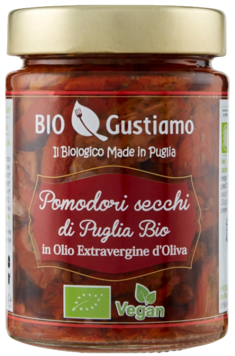 BIO GUSTIAMO TOMATOES SUNDRIED IN OIL EVO 280 GR (5 in a box)