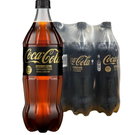 COCA COLA ZERO SUGAR WITHOUT CAFFEINE PET 1 LT (6 in a box)