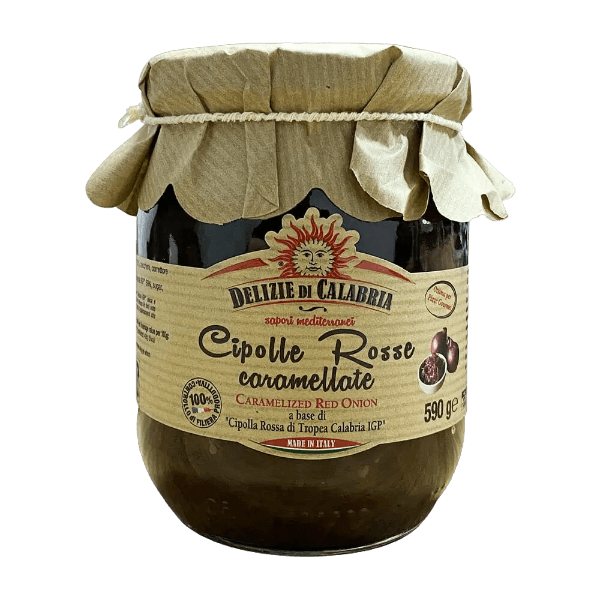 DELIZIE CALABRIA SPREAD RED ONION FROM TROPEA CARAMELIZED IGP 590 GR (6 in a box)