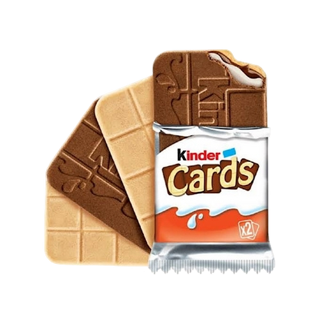KINDER CARDS WAFER 5 PCS X2 128 GR (20 in a box)