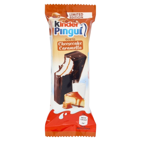 KINDER PINGUI' CHEESECAKE CARAMELLO X4 120 GR (9 in a box) - LIMITED EDITION