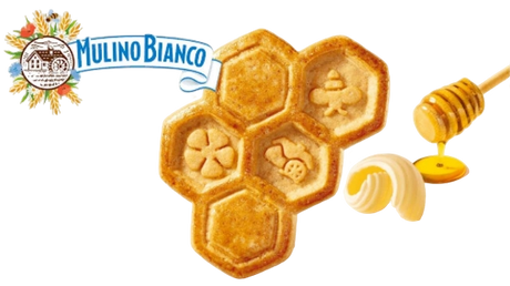 MULINO BIANCO BISCOTTI ALVEARI SALTED BUTTER AND HONEY 600 GR (12 in a box)