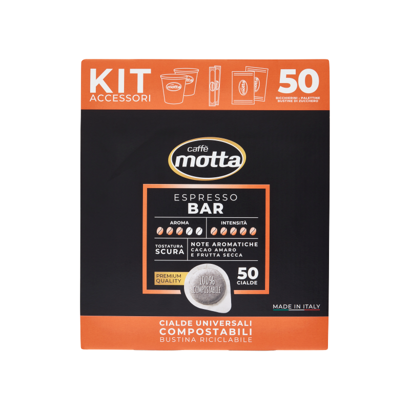 MOTTA COFFEE PODS ESE 44 MM ESPRESSO BAR + KIT X50 (4 in a box)