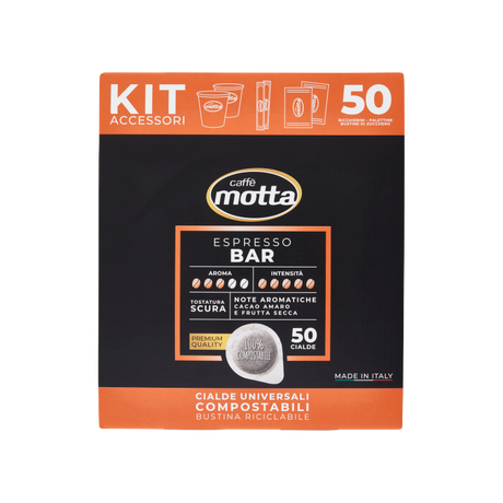 MOTTA COFFEE PODS ESE 44 MM ESPRESSO BAR + KIT X50 (4 in a box)
