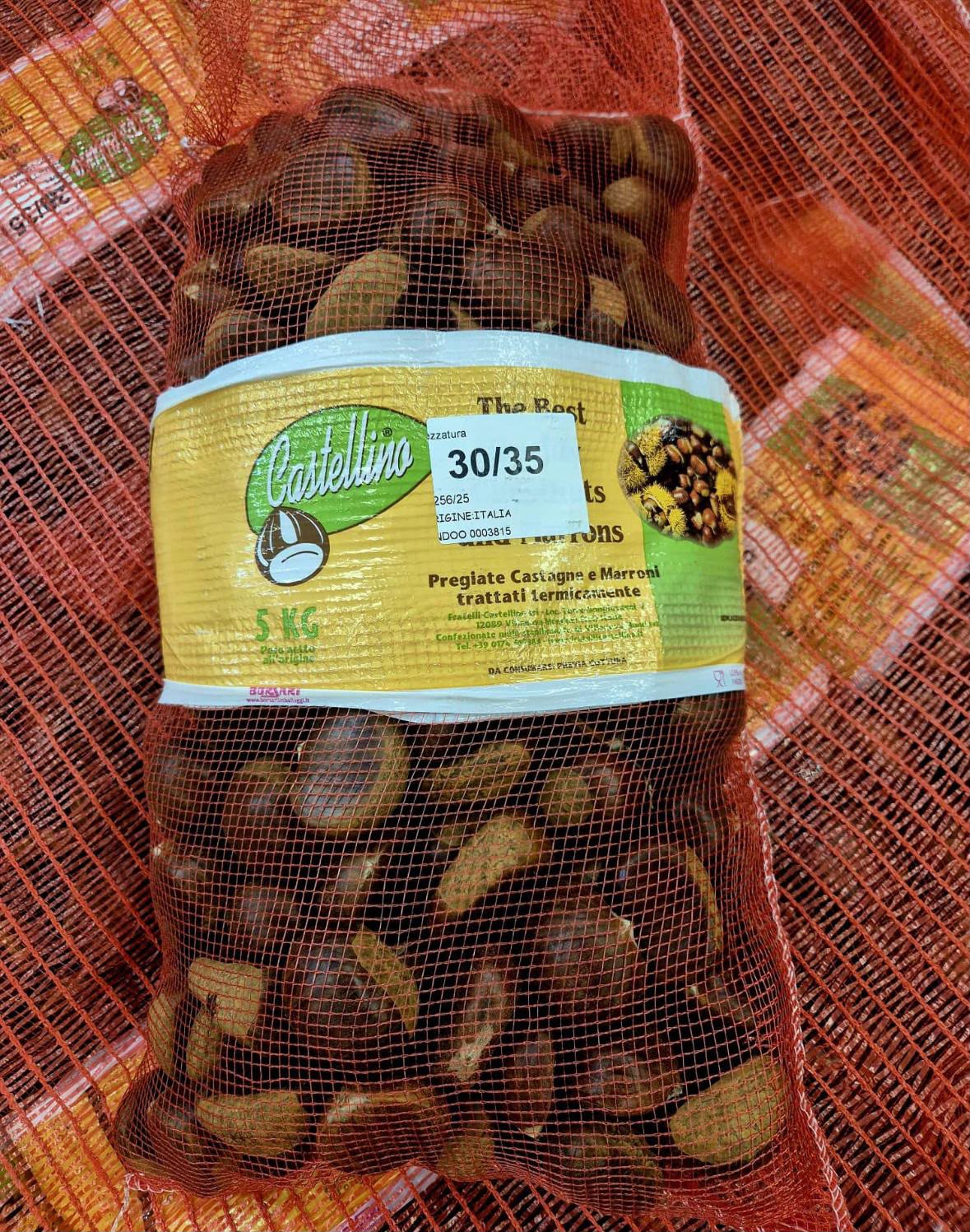FRESH FRUITS CHESTNUT 30/35 £9.31 AL KG (APPROX 5 KG) - ONLY LONDON AREA