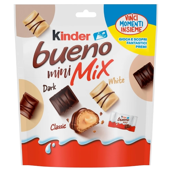 KINDER SNACK BARS MINI BUENO MIX 20 97 GR (16 in a box)