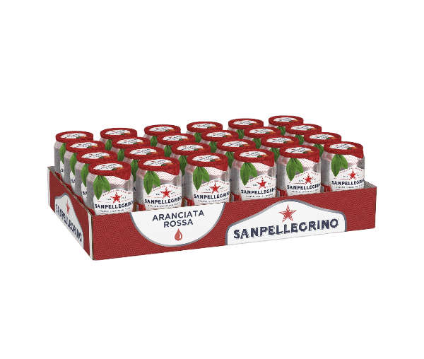 SAN PELLEGRINO ARANCIATA ROSSA CANS GB 330 ML (24 in a box)