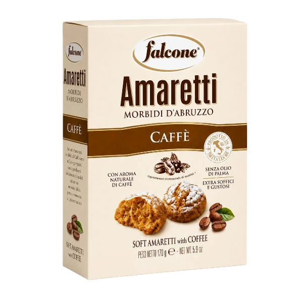 FALCONE BISCUITS AMARETTI COFFEE 170 GR (12 in a box)