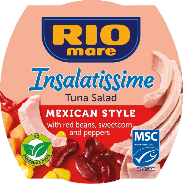RIOMARE READY INSALATISSIME TUNA MEXICAN STYLE 160 GR (9 in a box)