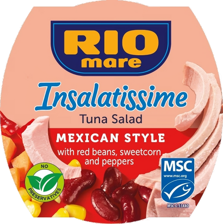 RIOMARE READY INSALATISSIME TUNA MEXICAN STYLE 160 GR (9 in a box)