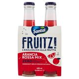 SANTAL APERITIF ZERO FRUITZ! RED ORANGE MIX GLASS 20 CL X2 (6 in a box)