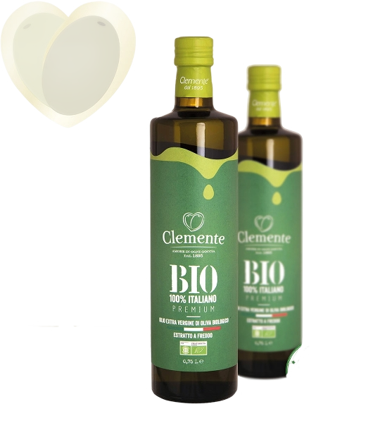 CLEMENTE ORGANIC EXTRA VIRGIN OLIVE OIL 100% ITALIANO PREMIUM 750 ML (6 in a box)