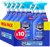 VIAKAL DEGREASER DESCALER EXPRESS SHOWER GLASS ELEGANT FLOWERS SPRAY 470 ML (10 in a box)