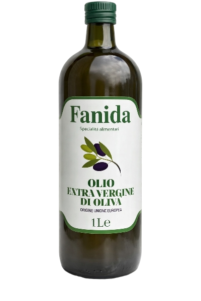 FANIDA EXTRA VIRGIN OLIVE OIL GLASS 1 LT (12 IN A BOX)