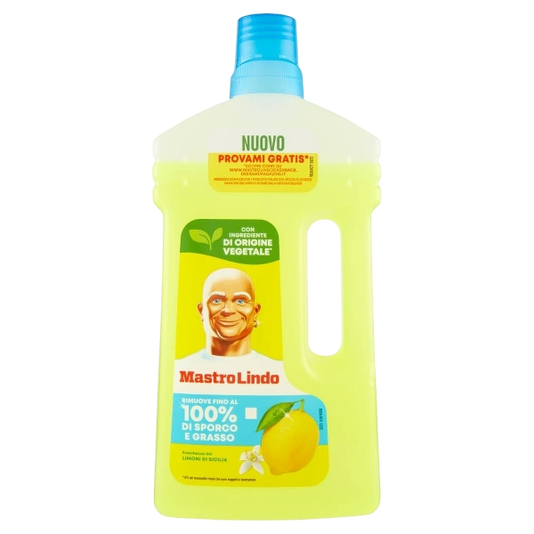 MASTRO LINDO FLOOR DETERGENTS LEMON 930 ML (12 in a box)