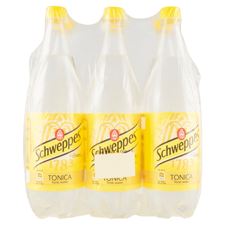 SCHWEPPES TONIC WATER PET 1 LT (6 IN A BOX)