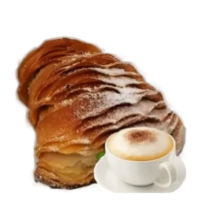 DESSERT CODE D'ARAGOSTA FILLED CAPPUCCINO CREAM TRAY 1.5 KG (1 in a box)