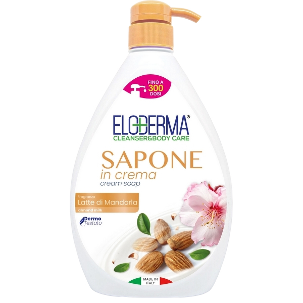 ELODERMA SOAP LIQUID ALMOND MILK 1 LT (6 in a box)