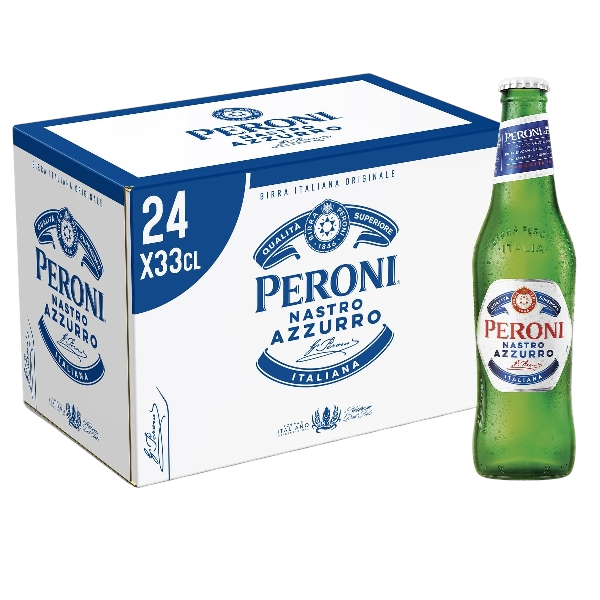 PERONI NASTRO AZZURRO BEER 33 CL (24 IN A BOX)