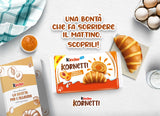 KINDER CROISSANT KORNETTI PEACH AND APRICOT X6 252 GR (12 in a box)