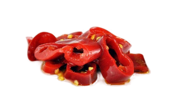 ARTIGIANA SUD CHILLI PEPPERS SLICE IN OIL 1 KG (6 in a box)