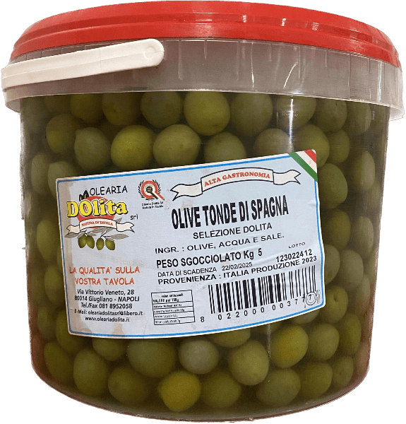 DOLITA OLIVES GREEN SPAGNA 5 KG (1 in a box)