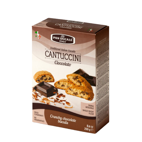 PAN DUCALE BISCUITS CANTUCCINI CHOCOLATE 200 GR (12 in a box)