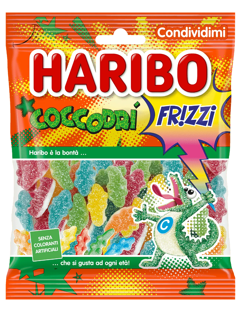 HARIBO CANDY COCCODRI' FRIZZI 175 GR (12 in a box)