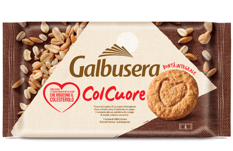 GALBUSERA BISCOTTI WHOLEMEAL COL CUORE X6 300 GR (9 in a box)