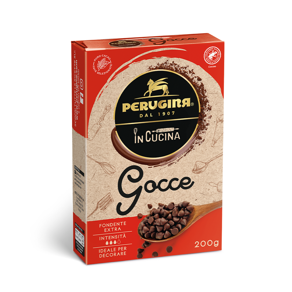 PERUGINA BAKING DARK CHOCOLATE CHIPS EXTRA 200 GR (15 in a box)