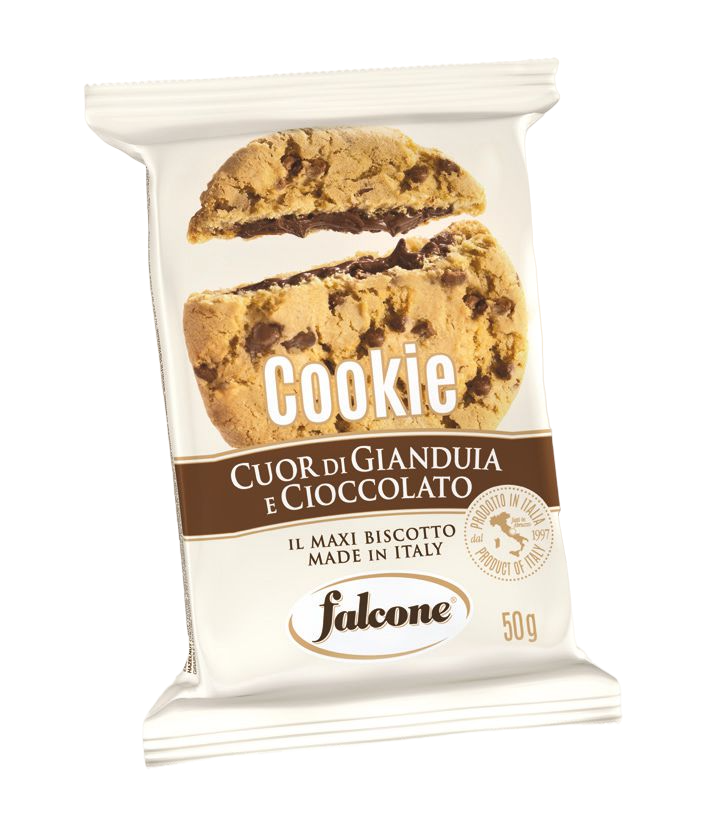 FALCONE BISCOTTI COOKIES FILLED CREAM GIANDUIA 200 GR (12 in a box)