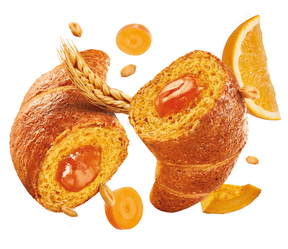 MISURA FIBRE EXTRA CORNETTI WHOLEMEAL PUMPKIN CARROT ORANGE X6 300 GR (8 in a box)