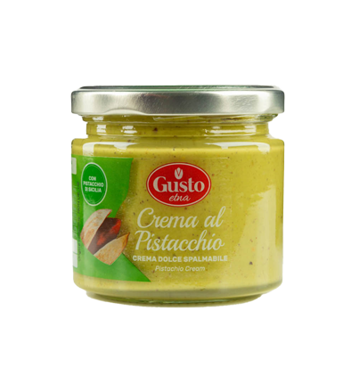 GUSTO ETNA SPREAD CREAM PISTACHIO JAR 190 GR (12 in a box)