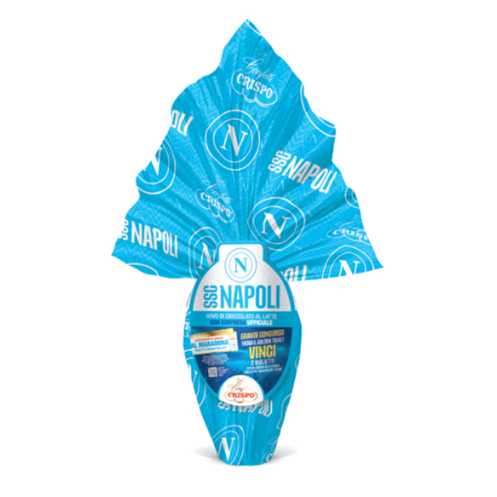 CRISPO EASTER EGGS MILK CHOCOLATE NAPOLI 220 GR (9 in a box)