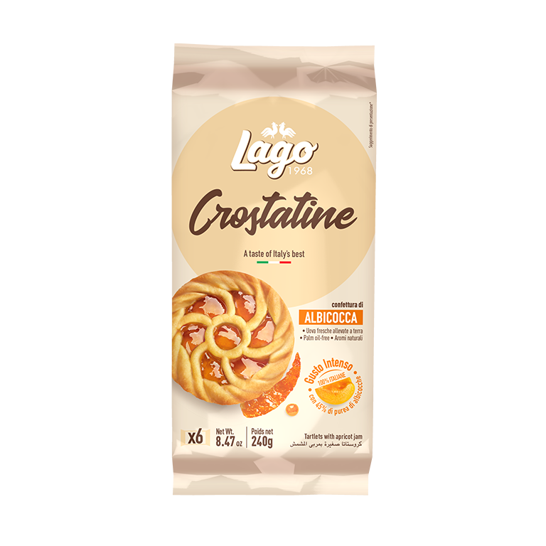 ELLEDI CROSTATINE APRICOT X6 240 GR (20 in a box)